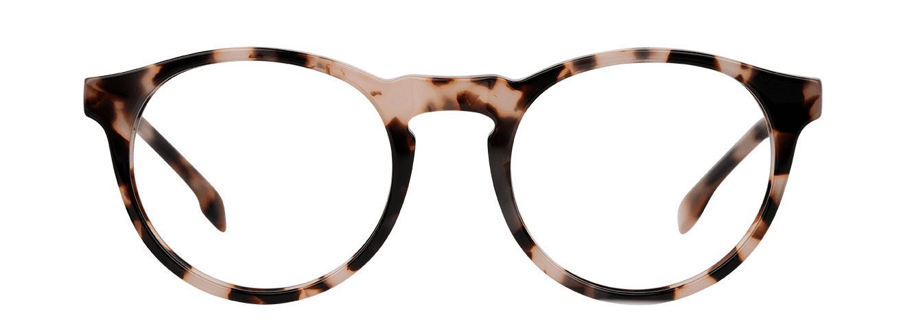 XAV – Lunette Ronde ECAILLE BEIGE pour Mixte, Femme, Homme