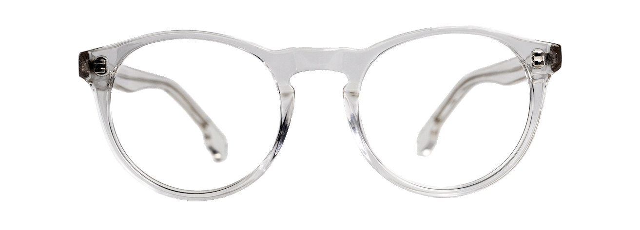 XAV – Lunette Ronde TRANSPARENT pour Femme, Homme, Mixte