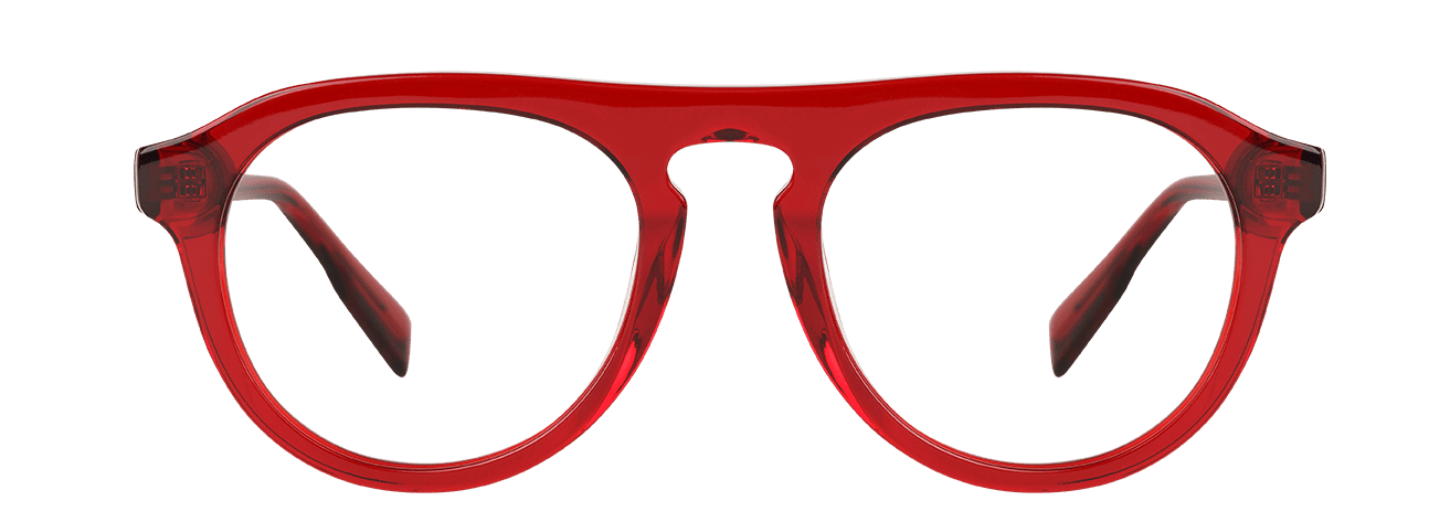 PIO – Lunette Aviator ROUGE pour Mixte, Femme, Homme
