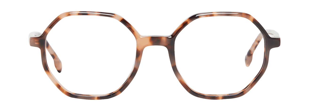 GRACE L – Lunette Ronde ECAILLE ROSE pour Femme