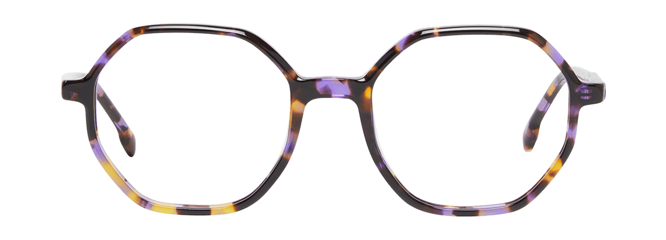 GRACE L – Lunette Ronde ECAILLE VIOLET pour Femme
