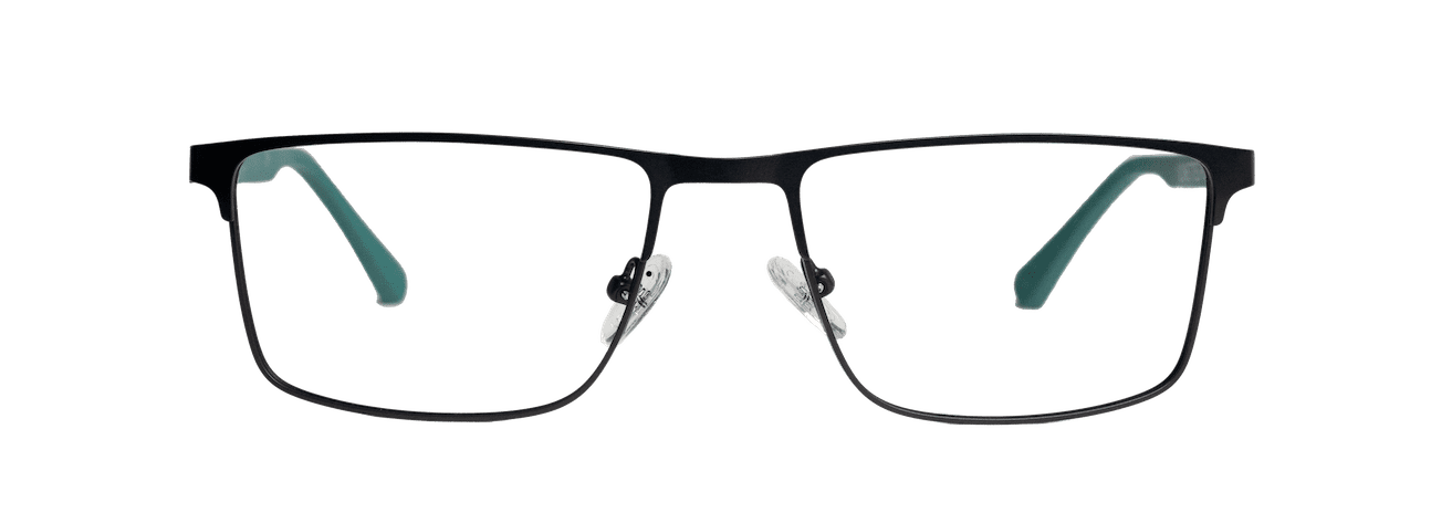 DYLAN – Lunette Rectangle NOIR MAT pour Homme