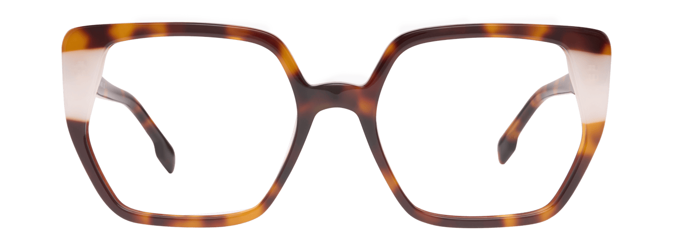 ODILE – Lunette Carré ECAILLE FONCEE BLANC MILKY pour Femme