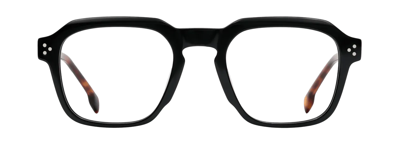 DANIEL – Lunette Carré NOIR ECAILLE FONCEE pour Homme