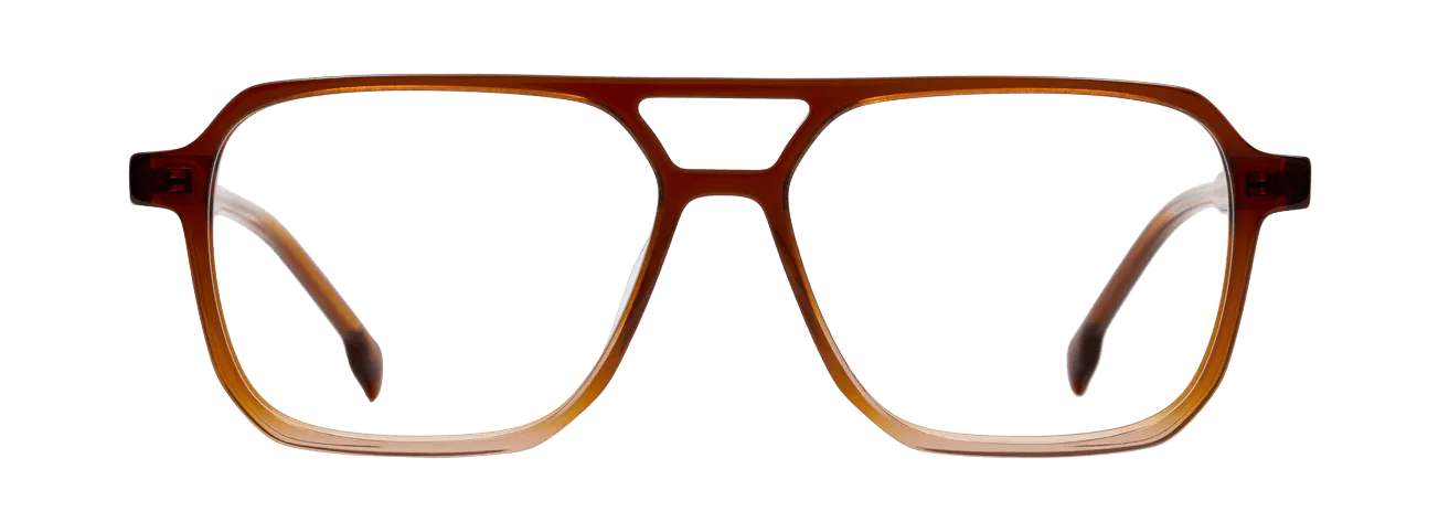 LOGAN – Lunette Aviator BRUN DEGRADE pour Homme