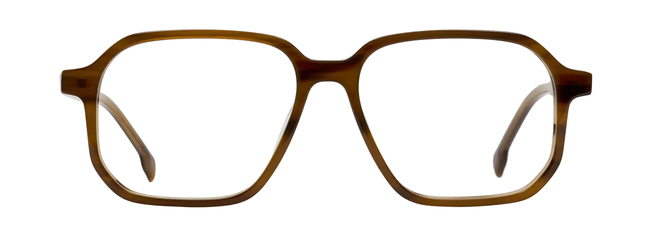 FRANTZ – Lunette Carré CORNE STRIEE pour Homme