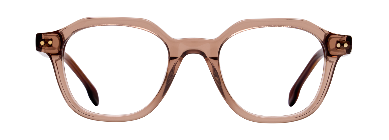 BARTHOLOME – Lunette Carré BRUN TRANSLU BRUN STRIÉ pour Enfant