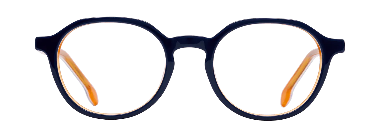 IWAN – Lunette Ronde BLEU ORANGE pour Enfant