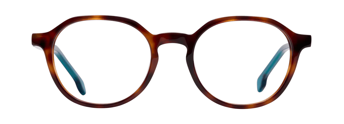 IWAN – Lunette Ronde ECAILLE FONCEE VERT TRANSLU pour Enfant