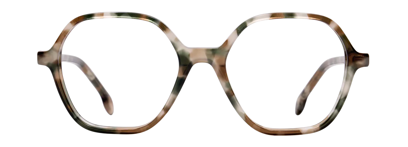 ARYA – Lunette Carré ECAILLE GRISE VERTE pour Enfant