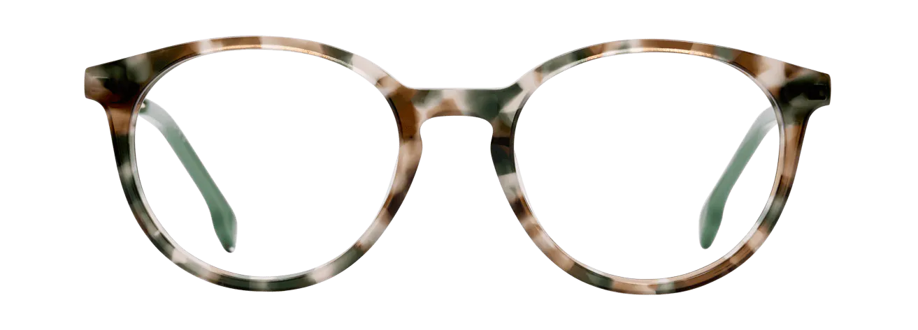 THEA – Lunette Ronde ECAILLE GRISE VERTE pour Enfant