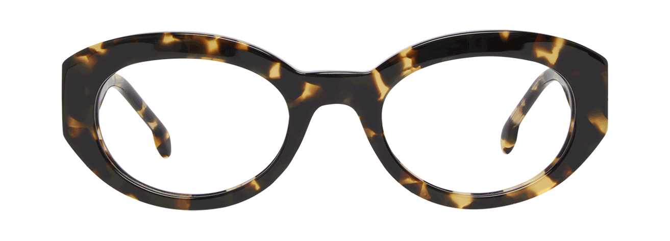 WILLOW – Lunette Ronde ECAILLE JAUNE pour Femme