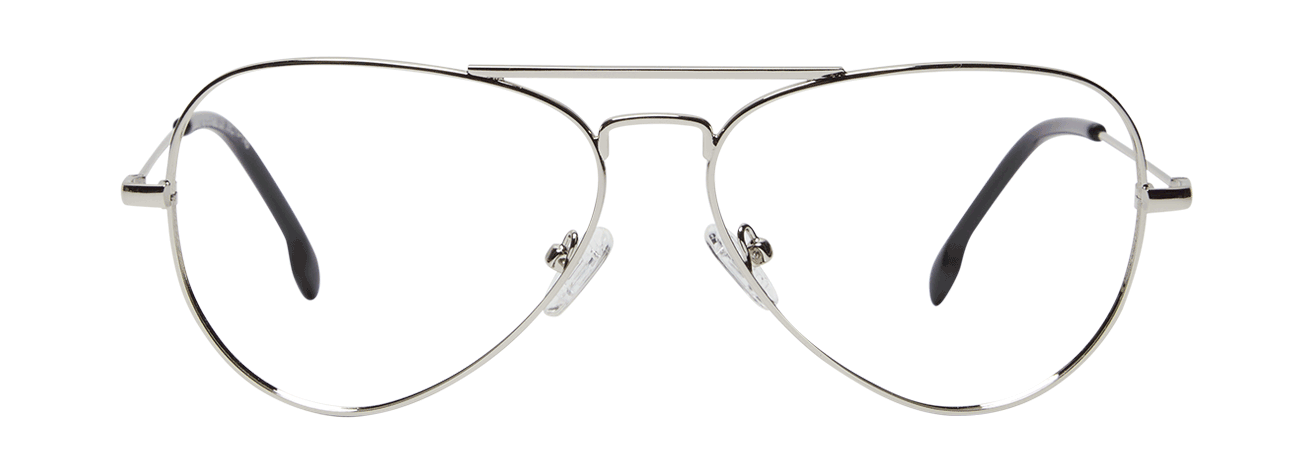 CARL – Lunette Aviator ARGENT BRILLANT pour Homme