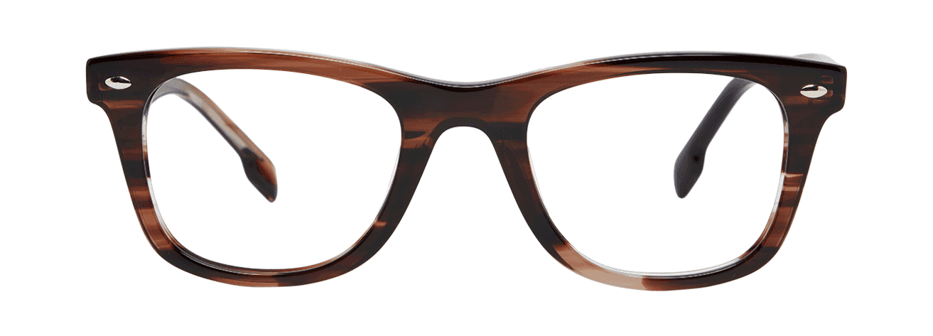 THEO – Lunette Rectangle BRUN FONCE PEIGNE pour Homme