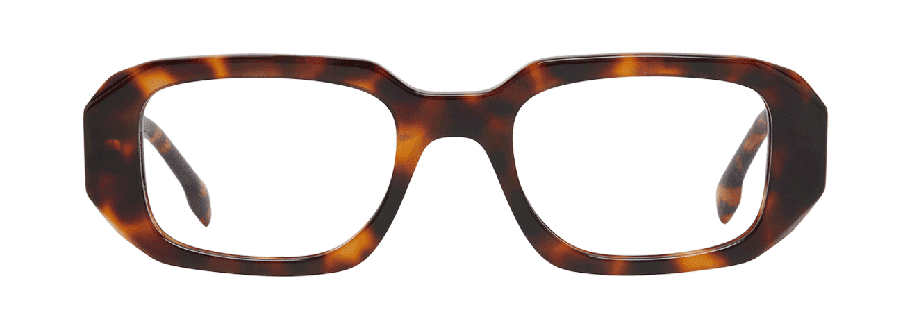 KAITLIN – Lunette Rectangle ECAILLE FONCEE pour Femme, Homme, Mixte