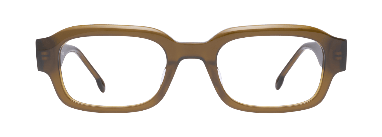 NAEL – Lunette Rectangle BRUN MILKY pour Homme