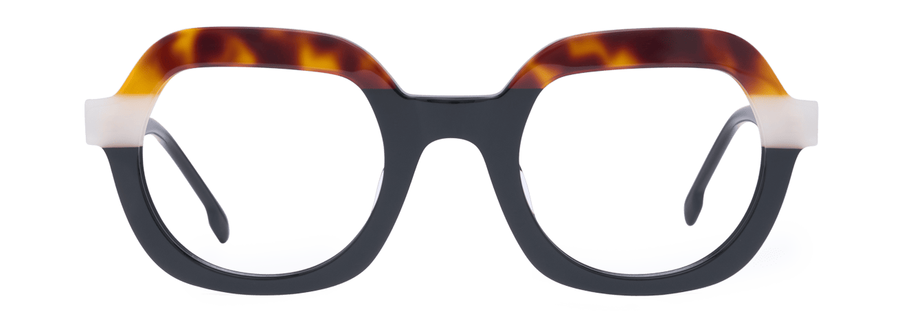 LEVANA – Lunette Carré ECAILLE BLANC NOIR pour Femme