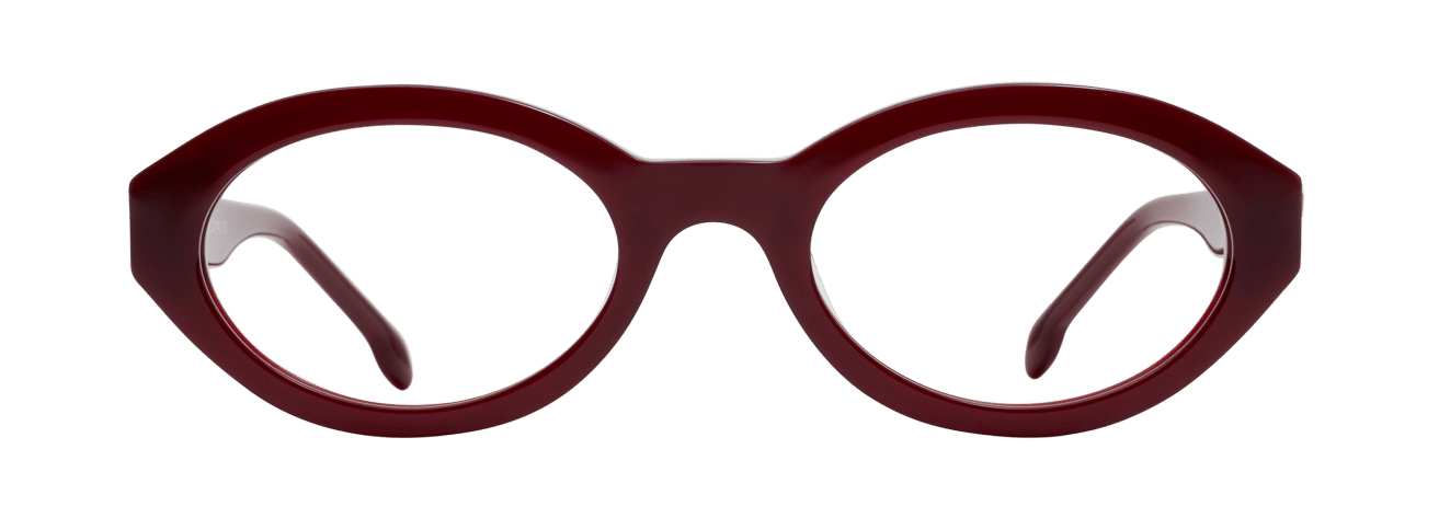 LYNA – Lunette Ronde BORDEAUX PLEIN pour Femme