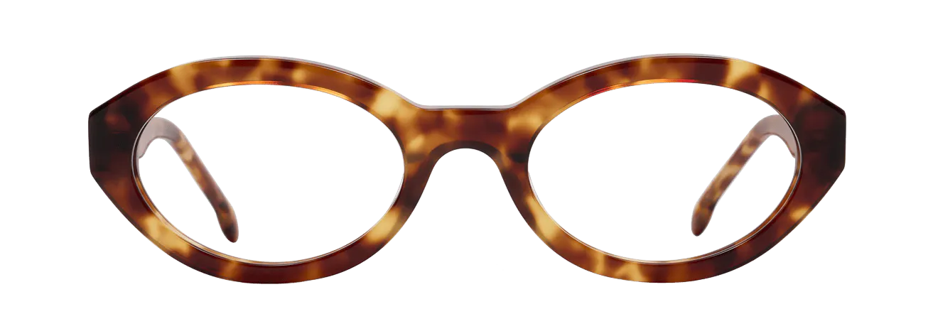 LYNA – Lunette Ronde ECAILLE MIEL pour Femme
