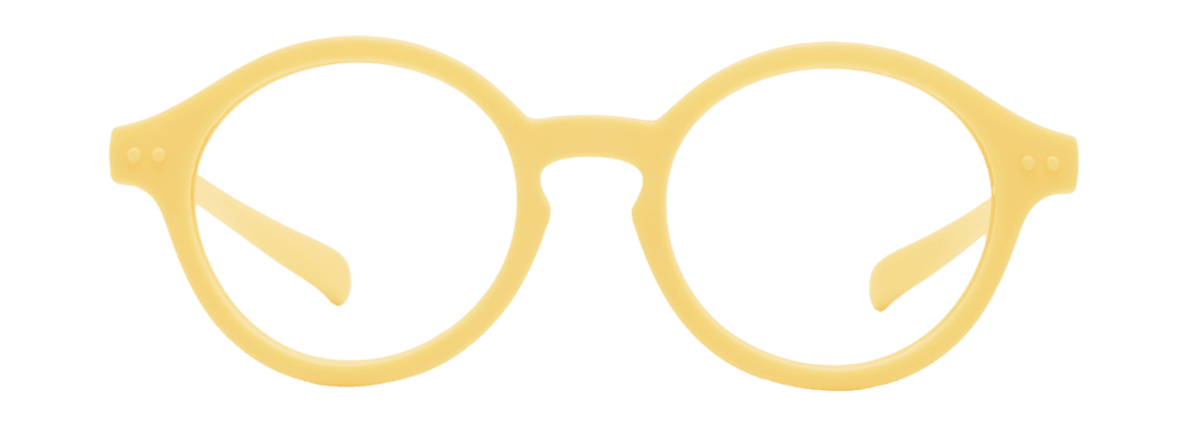 RORY – Lunette Ronde JAUNE VIF MAT pour Enfant