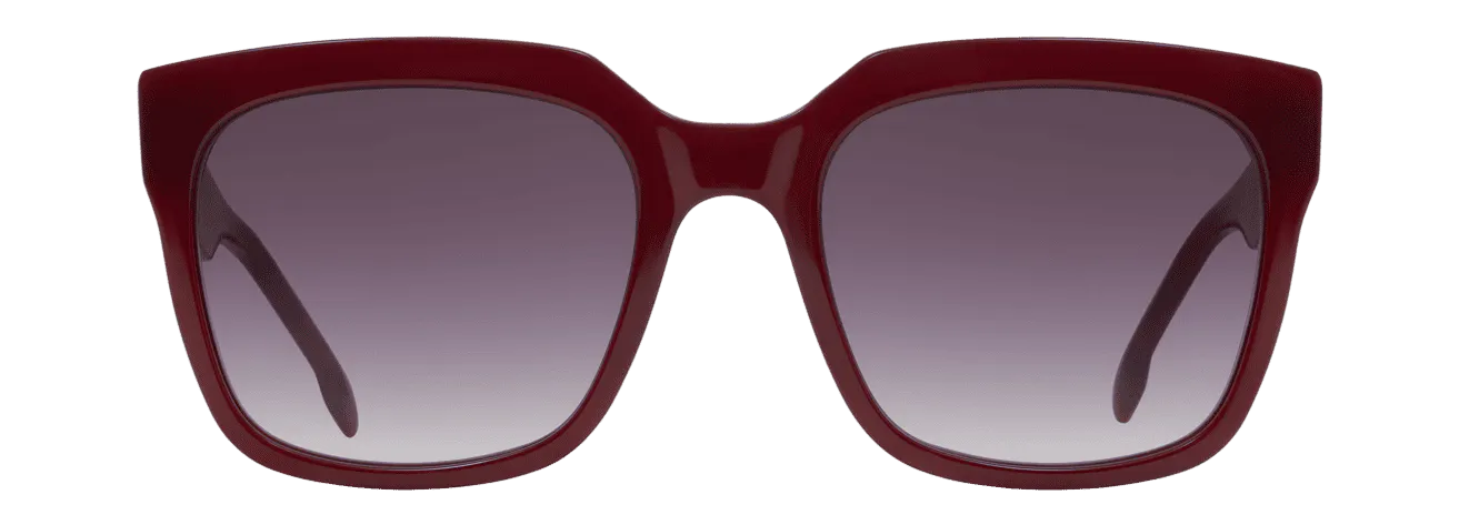 MATTIA – Lunette Carré BORDEAUX pour Femme
