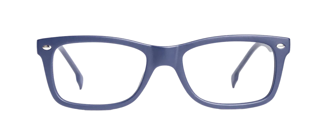 TURBIGO – Lunette Rectangle BLEU FONCE MAT pour Femme, Homme, Mixte