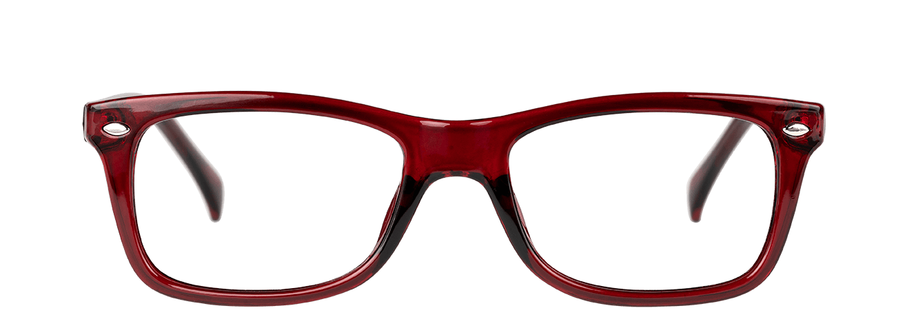 TURBIGO – Lunette Rectangle BORDEAUX BRILLANT pour Mixte, Femme, Homme