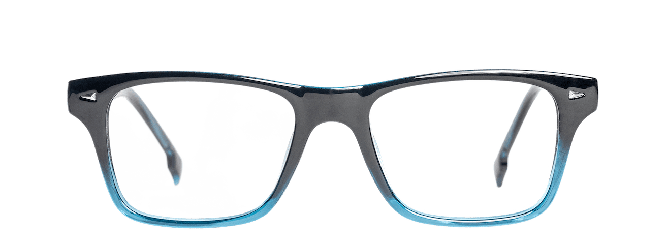 ELVIO – Lunette Rectangle BLEU FONCE DEGRADE pour Homme