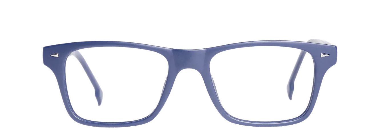 ELVIO – Lunette Rectangle BLEU FONCE MAT pour Femme, Homme, Mixte