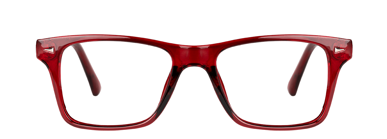 ELVIO – Lunette Rectangle BORDEAUX pour Mixte, Femme, Homme