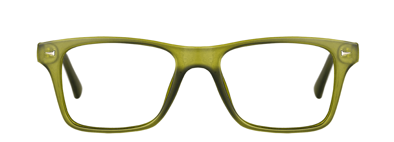 ELVIO – Lunette Rectangle VERT OLIVE MAT pour Homme
