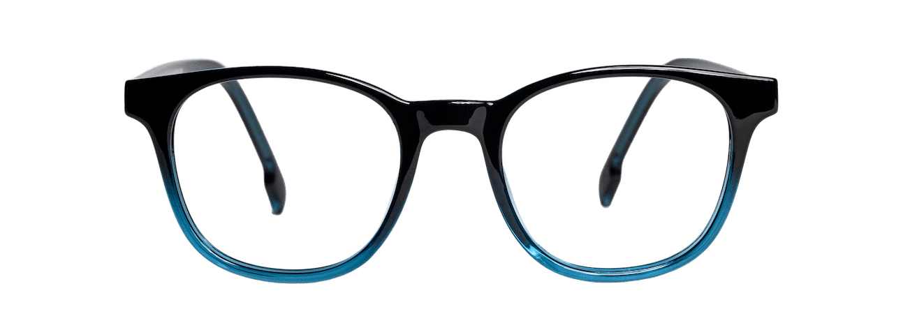 FAIDHERBE – Lunette Carré BLEU FONCE DEGRADE pour Homme, Femme, Mixte