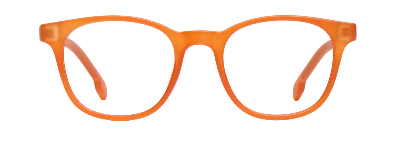 FAIDHERBE – Lunette Carré ORANGE MAT pour Femme, Homme, Mixte